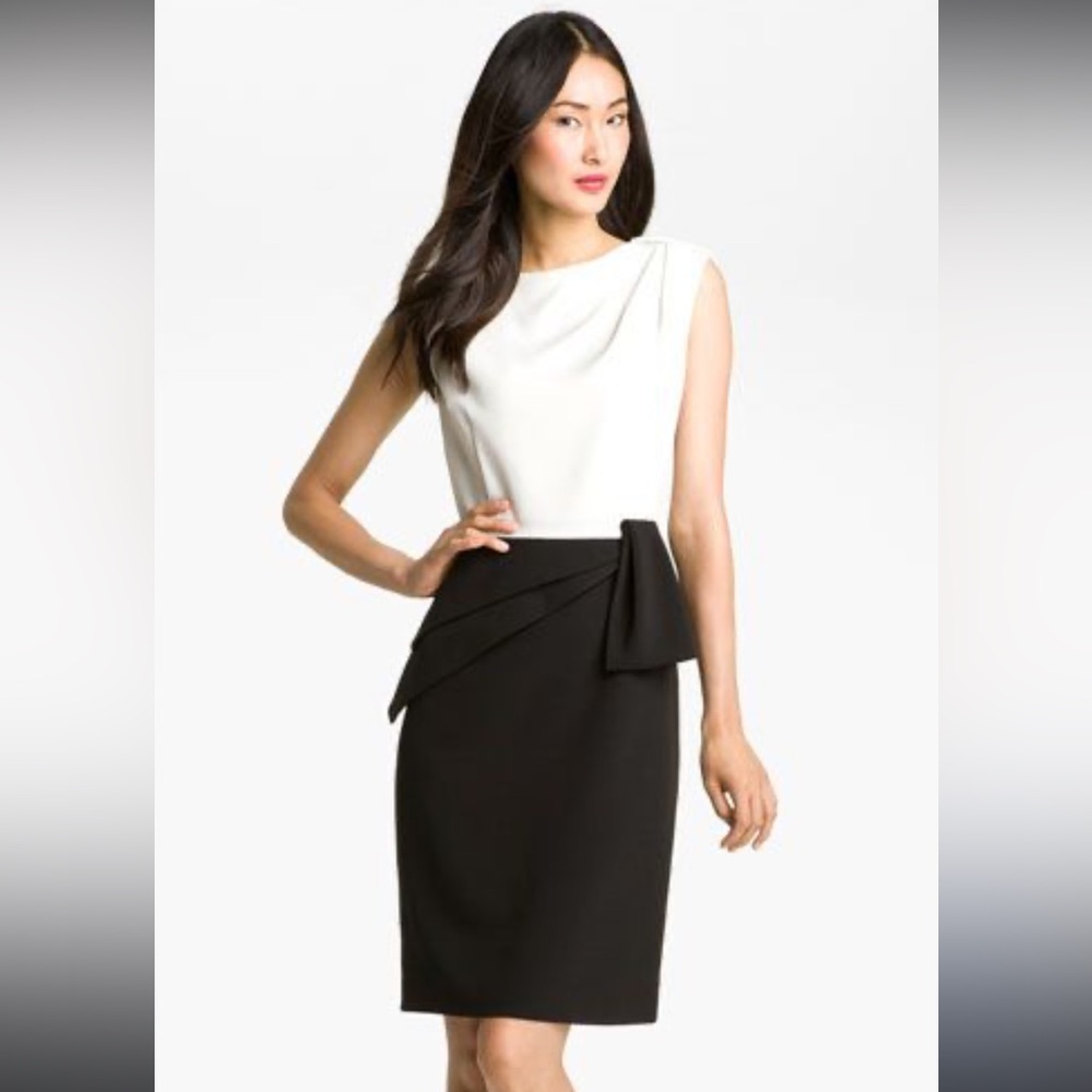 Adrianna Papell Asymmetrical Peplum
Dress